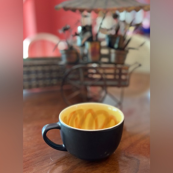 Starbucks 2012 China Matte Brown Yellow Sunflower Espresso Coffee Mug Cup 12oz - Picture 3 of 9